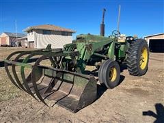 John Deere 4020 2WD Tractor With Loader And Grapple 