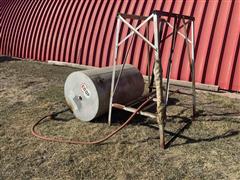 300-Gallon Fuel Tank On Stand 