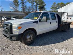 2011 Ford F350 2WD Crew Cab Flatbed Pickup 