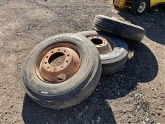 Firestone & Michelin 11R22.5 Truck Tires On Rims 