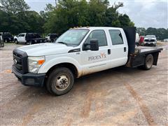 2011 Ford F350 2WD Crew Cab Flatbed Pickup 