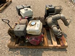 Lot Of 3 Engines W/2-Pumps 