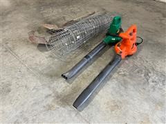 Electric Leaf Blowers & Tomato/Plant Cages 