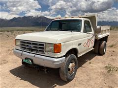 1989 Ford F350 4x4 Dump Truck 