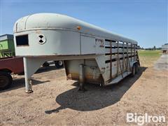 1973 Circle D T/A Livestock Trailer 