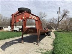 2010 Red Rhino T/A Gooseneck Flatbed Trailer 