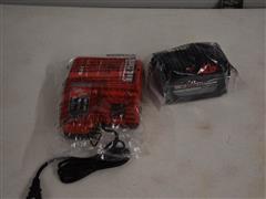Milwaukee M18 Red Lithium High Output HD12.0 Battery And Charger 