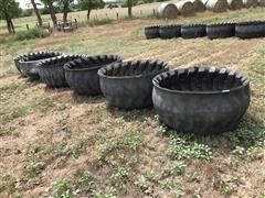 Turned Tire Rubber Feed Bunks/Feeders 