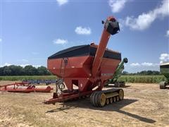 Unverferth GC-8000 Grain Cart w/ CAT Rubber Tracks 