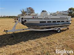 1998 Starcraft Starfish 180 18' Pontoon Boat W/Shoreland'r Trailer 