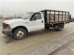2005 Ford F350 XL Super Duty 2WD Stake Bed Truck W/Tommy Lift Tailgate 