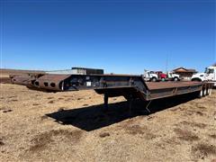1981 Hercules 50' Tri/A Fixed Neck Lowboy W/Rolling Tailboard 