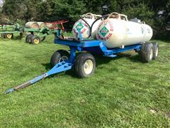 Torks Welding T/A Double Tank Anhydrous Trailer 