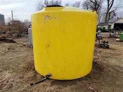 1500 Gallon Bulk Liquid Poly Tank 