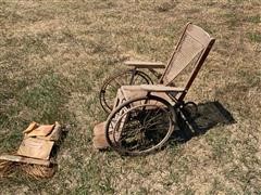 The Gendron Wheel Co Wooden Wheelchair 