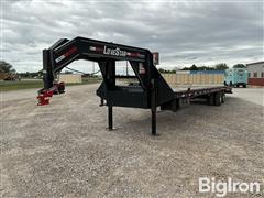 2020 Rawmaxx Lonestar T/A Gooseneck Flatbed Trailer 