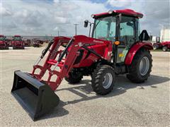 2022 Mahindra 2660 PST CAB Compact Utility Tractor W/Loader 