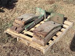 John Deere Slab Weights W/Brackets 