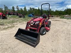 Mahindra EMax 25L Compact Utility Tractor W/Loader & Mower 