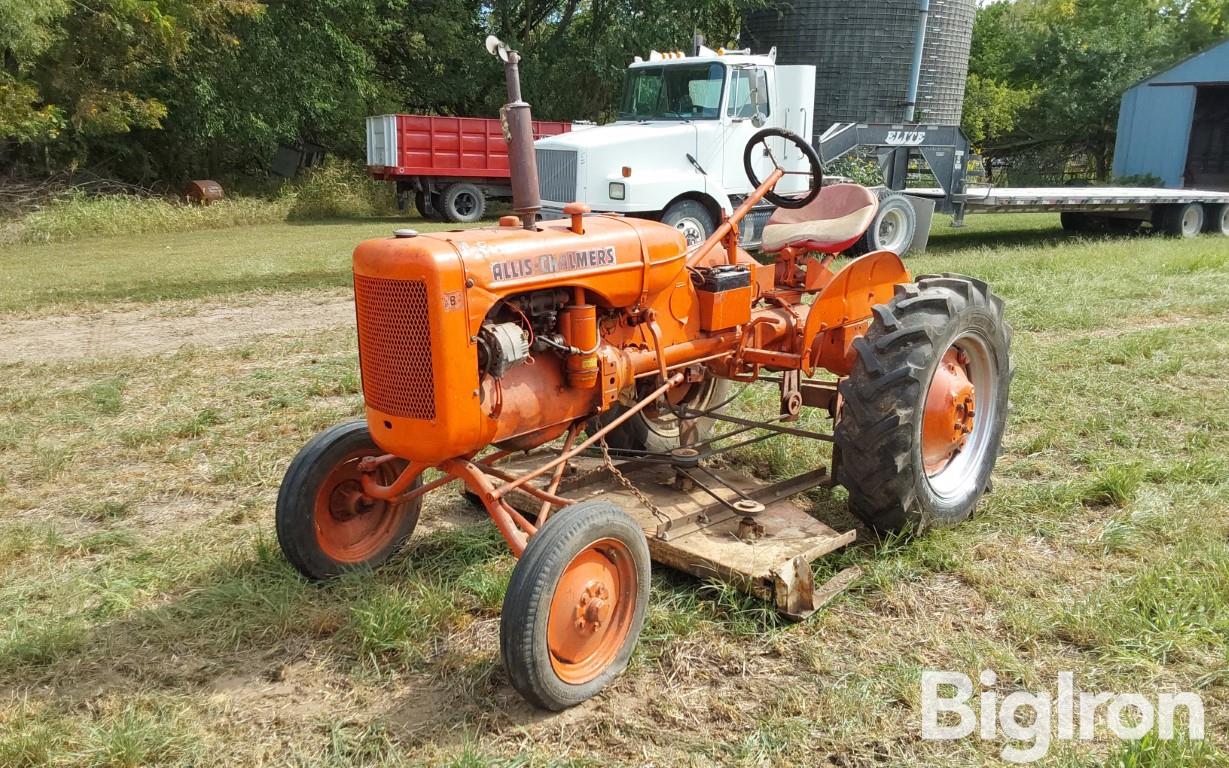 1947 Allis-Chalmers B 2WD Tractor w/ Woods 60" Mower 