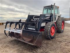 Case 2290 MFWD Tractor W/Woods DU-AL 305 Quick Attach Loader 