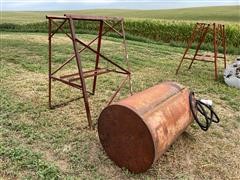 300 Gallon Fuel Storage Tank & Stand 