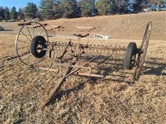 Antique Horse Drawn Dump Hay Rake 