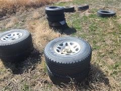 Chrome Dodge Pickup Rims & Tires 