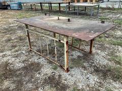 Shop Made 4’x8’ Steel Welding Table 