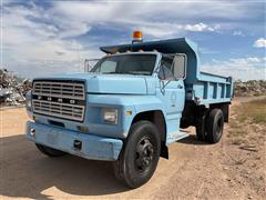 1980 Ford F600 S/A Dump Truck 