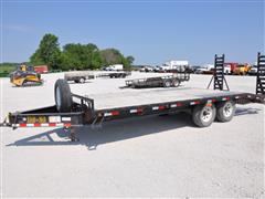 2005 Load-Max 20' T/A Flatbed Deck-over Trailer 