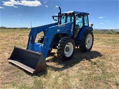 2001 New Holland TS110 MFWD Tractor W/Loader 