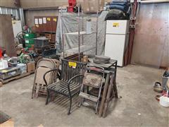 Storage Rack, Cart, Saw Horses 