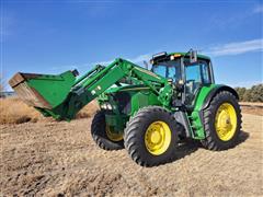 2004 John Deere 7420 MFWD Tractor W/JD 741 Loader 