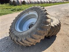 Firestone 20.8R42 Tractor Tires On Titan Rims 