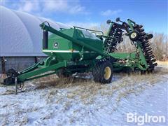 John Deere 1850 42' Air Seeder w/ 787 Air Cart 