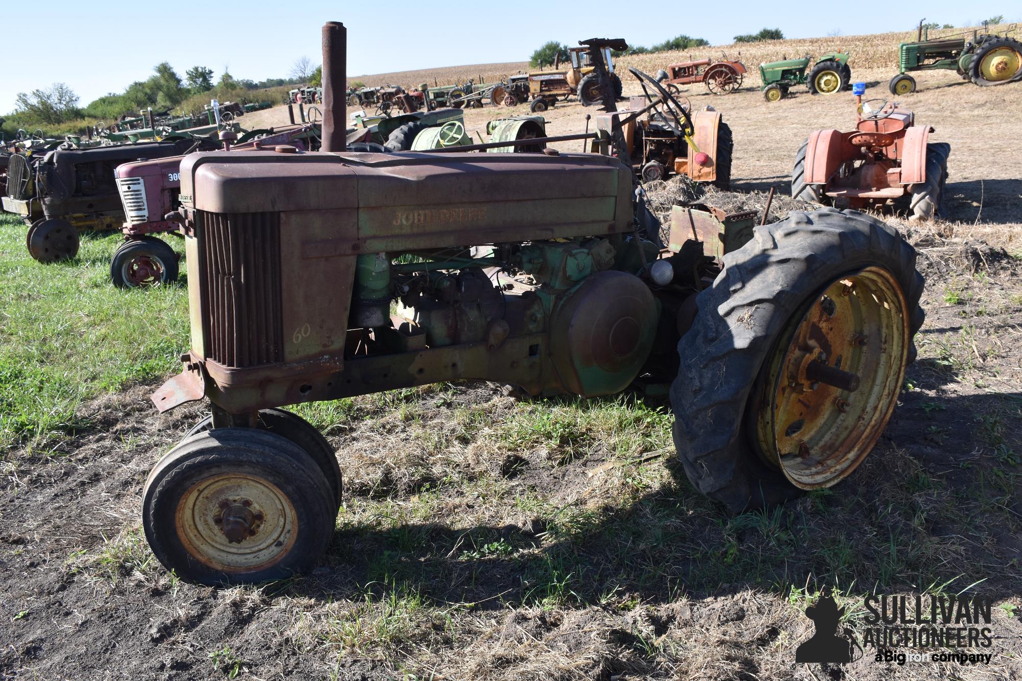 1953 John Deere 60 2WD Tractor W/Sickle Mower 