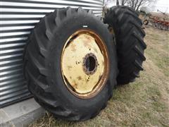 John Deere Dual Wheels W/ 18.4x34 Tires 