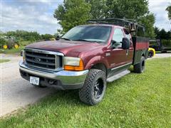 1999 Ford F250 Super Duty 4x4 Extended Cab Utility Truck 