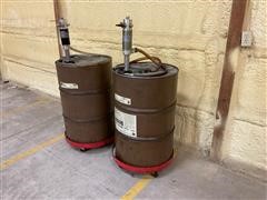 Portable Oil Supply Barrels 
