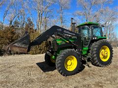 1989 John Deere 4250 MFWD Tractor & Loader 