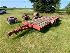 1977 Dynaweld 14' T/A Flatbed Trailer 