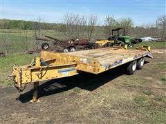 1985 Eager Beaver T/A Heavy Equipment Flatbed Trailer 