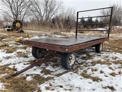 Hay Rack Flatbed Trailer 