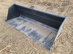 Kit Containers 90' Wide High Capacity Skid Steer Attachment Bucket 