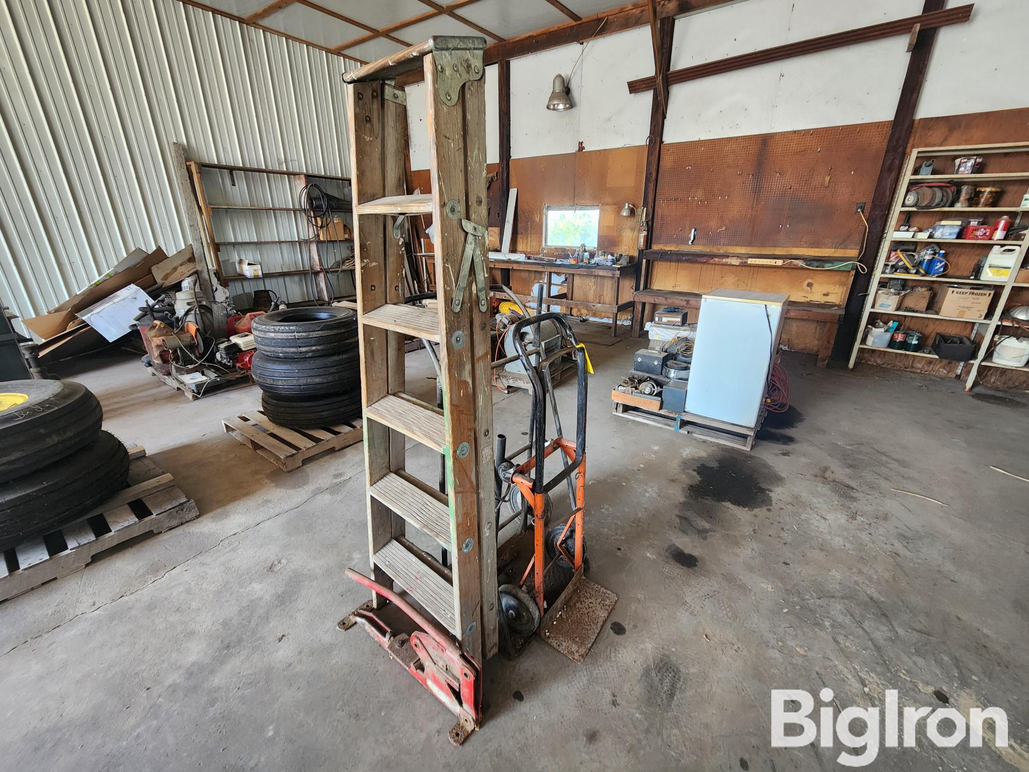 Wooden Ladder & Dolly Carts 