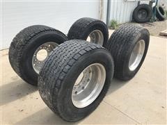 Aluminum Rims & 445/50R22.5 Tires 