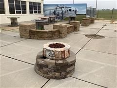 Block Wall & Firepit 