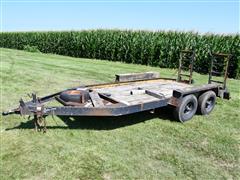 1984 Eager Beaver 12' T/A Flatbed Trailer 