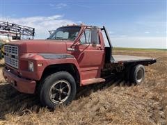 1985 Ford F600 S/A Flatbed Truck 